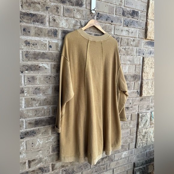 Free People yellow/jaute Iggy Pullover Sweatshirt Size Small - Picture 7 of 12